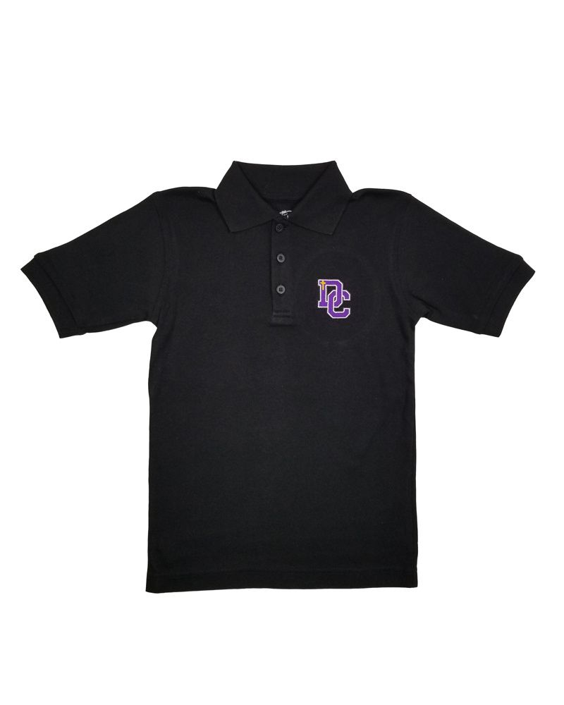 Dayton Christian Jersey SS Polo - Black