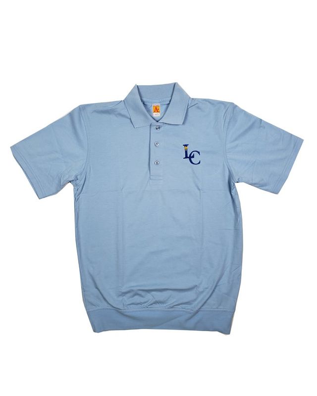 LEHMAN CATHOLIC SS BANDED BOTTOM POLO