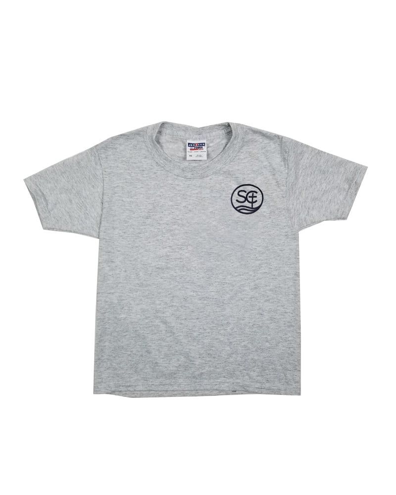 ST. CHRISTOPHER COTTON GYM T-SHIRT , Color: ASH, Size: Youth XS