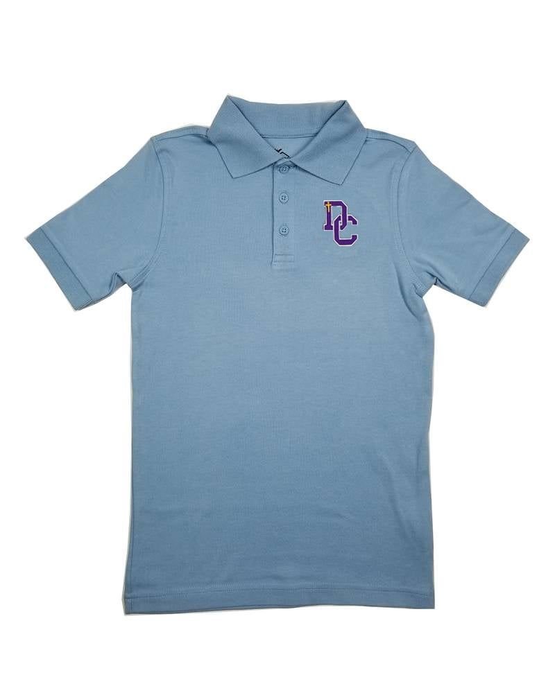 Dayton Christian Jersey SS Polo - Lt. Blue