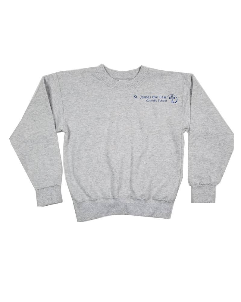 ST. JAMES GYM SWEATSHIRT, Color: GREY, Size: YXS
