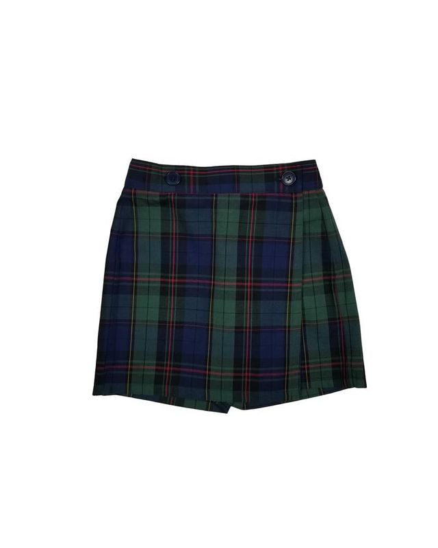 Wrap Front Skort Plaid 81