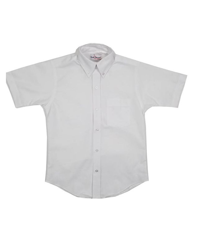 BOYS/MENS SS WHITE OXFORDS