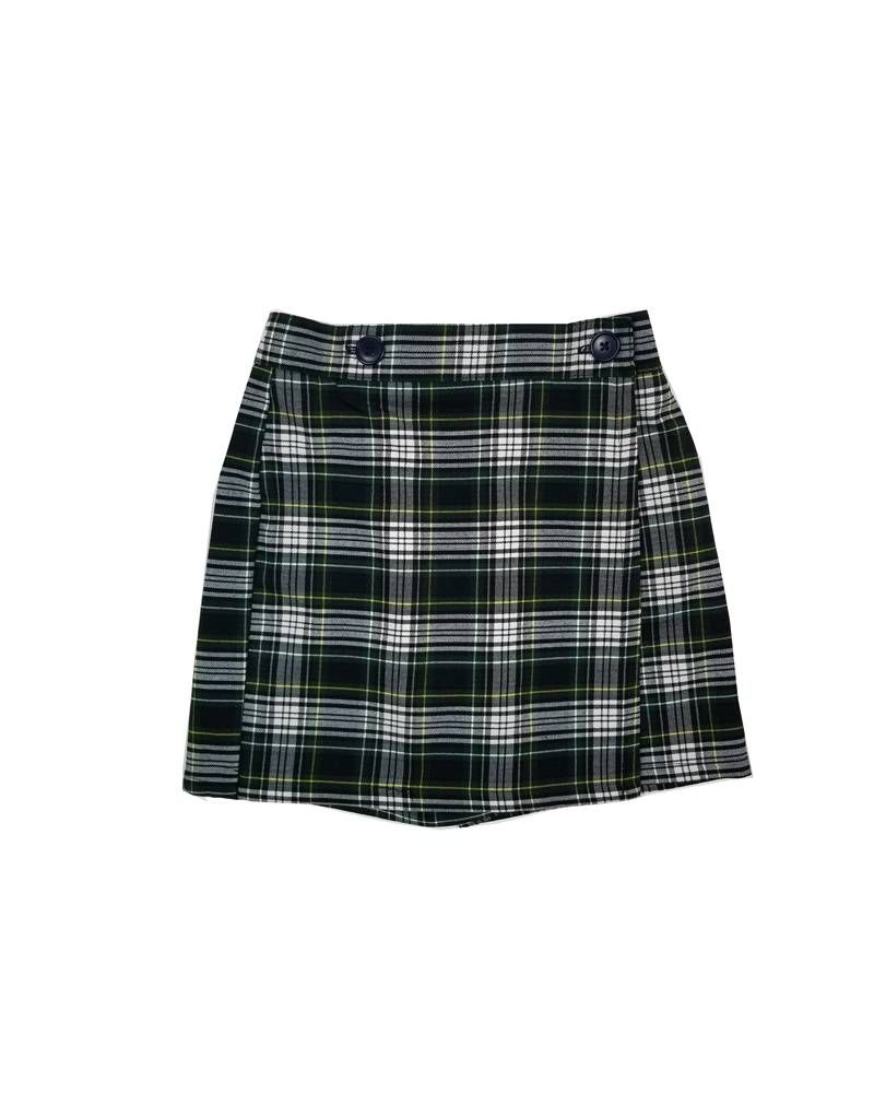 Wrap Front Skort Plaid 61