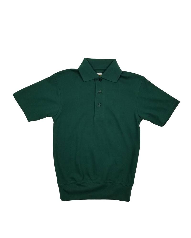 SHORT SLEEVE BANDED BOTTOM POLO GREEN