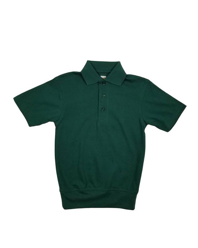 SHORT SLEEVE BANDED BOTTOM POLO GREEN