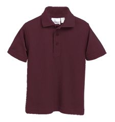 SHORT SLEEVE JERSEY KNIT SHIRT MAROON