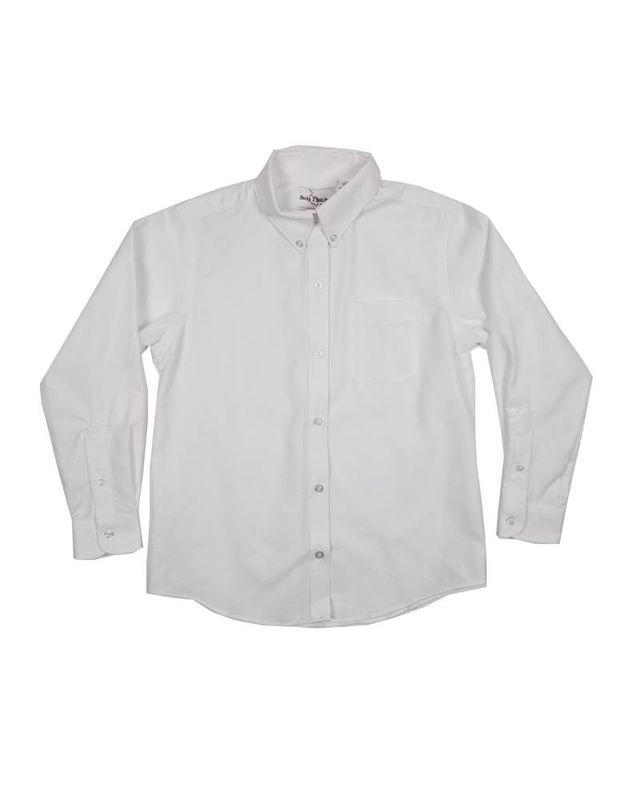 GIRLS/LADIES LS WHITE OXFORD BLOUSE 