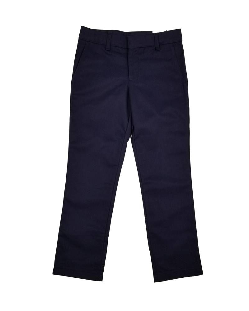 GIRLS/LADIES FLAT FRONT PANTS NAVY