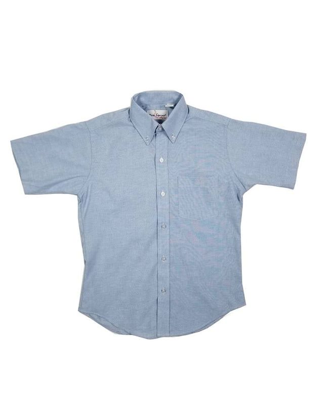 BOYS/MENS SS BLUE OXFORDS