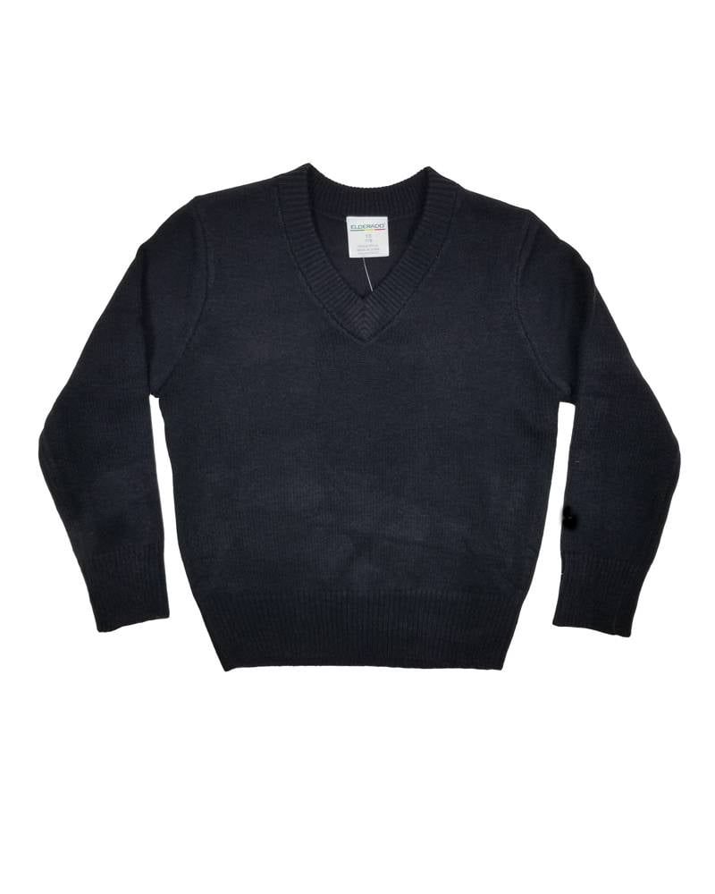 V/NECK PULLOVER SWEATER NAVY 