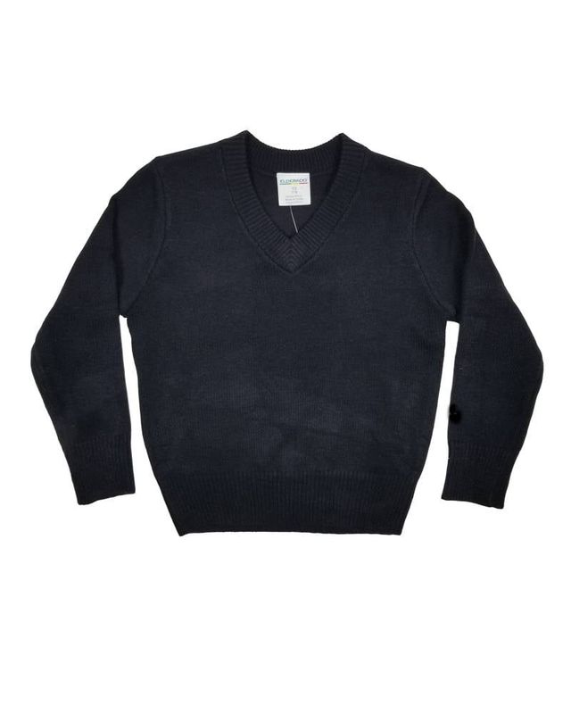 V/NECK PULLOVER SWEATER NAVY 