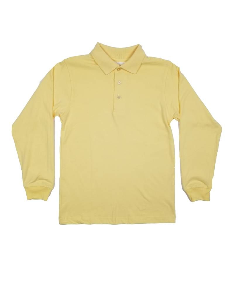 LONG SLEEVE  JERSEY KNIT SHIRT YELLOW 