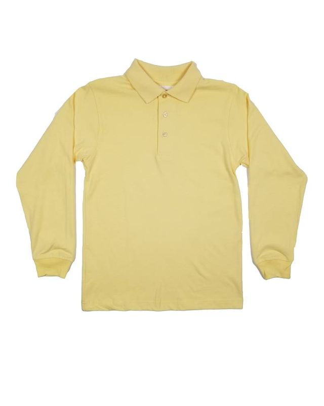 LONG SLEEVE  JERSEY KNIT SHIRT YELLOW 