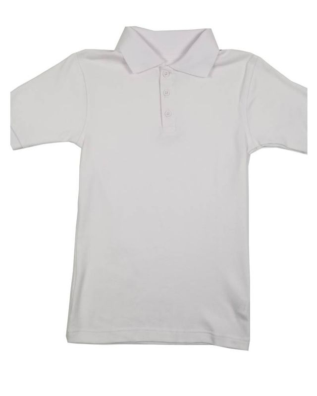 CLASSROOM SHORT SLEEVE POLO WHITE
