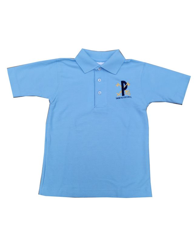 ST PETER SS PIQUE SHIRT LT BLUE