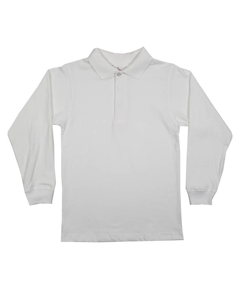 LONG SLEEVE JERSEY KNIT SHIRT WHITE