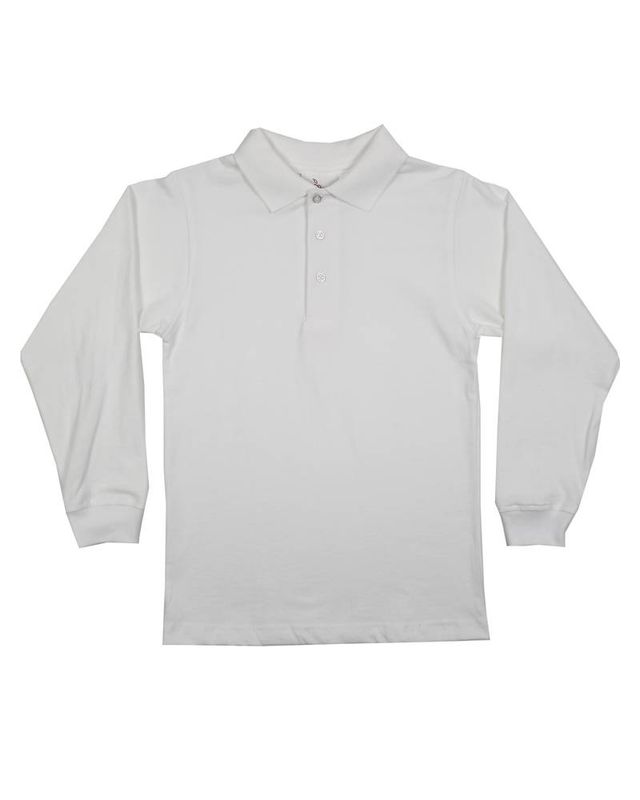 LONG SLEEVE JERSEY KNIT SHIRT WHITE
