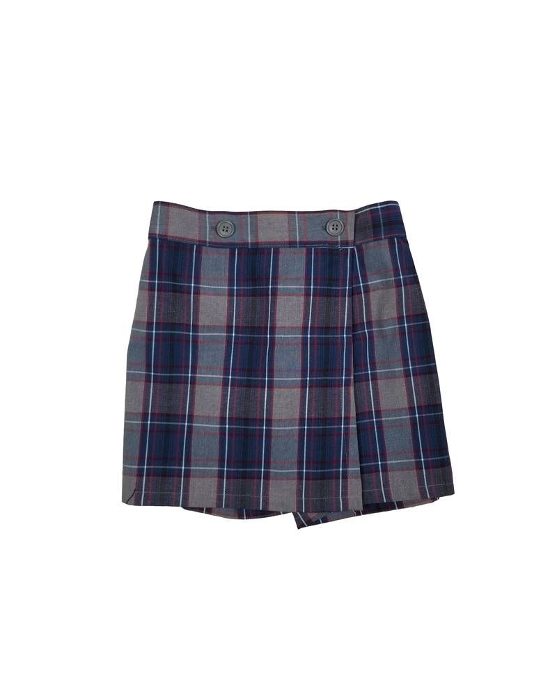 Wrap Front Skort Plaid 53