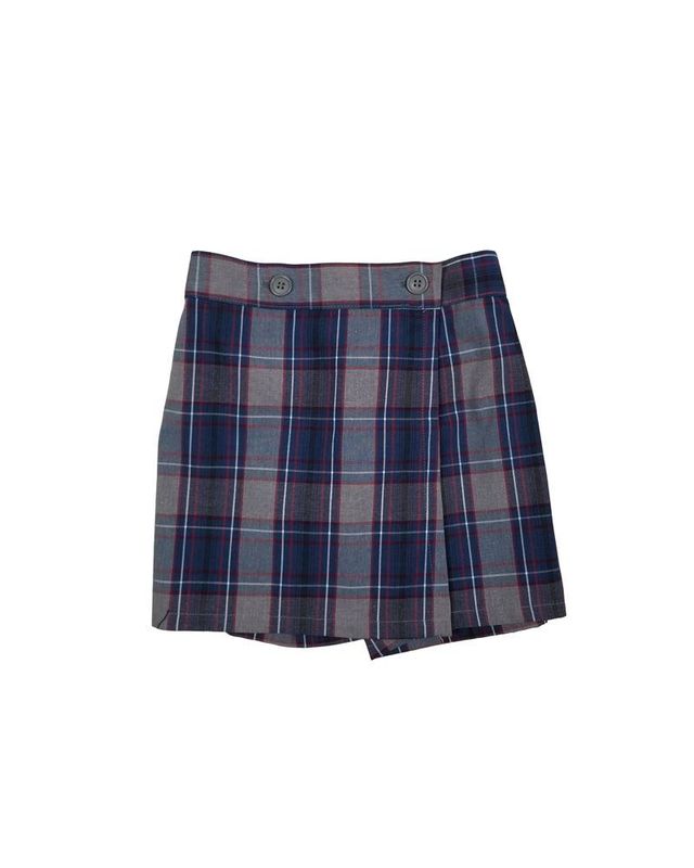 Wrap Front Skort Plaid 53