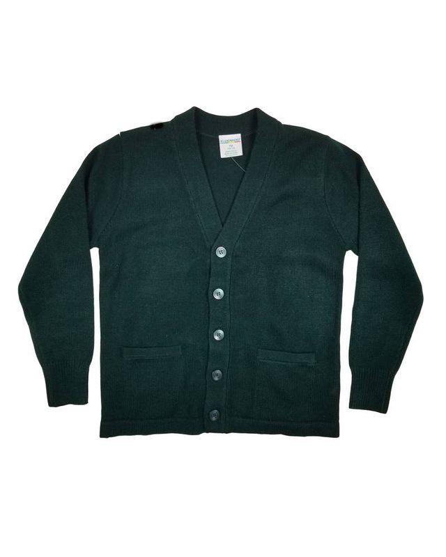 V-NECK CARDIGAN W/ POCKET GREEN 