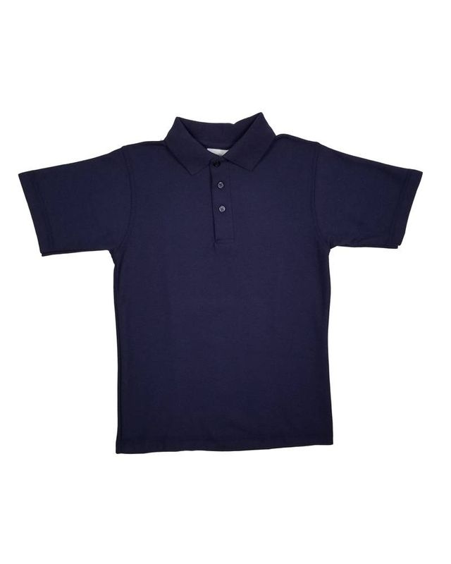 SHORT SLEEVE PIQUE KNIT SHIRT NAVY