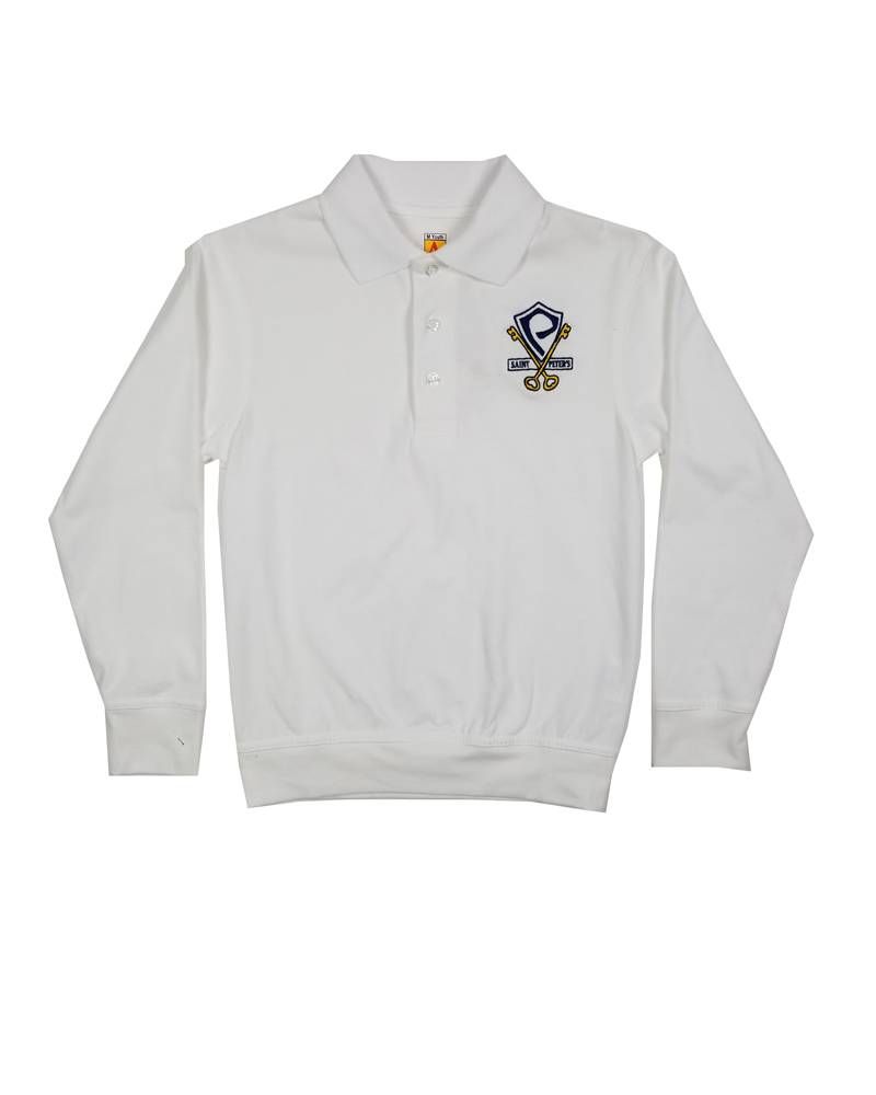 St. Peter Mansfield LS Banded Bottom Polo 