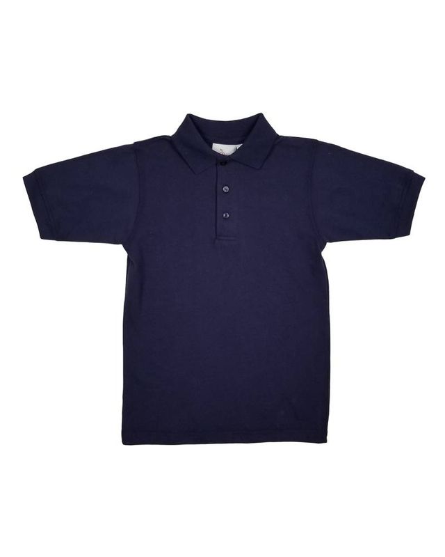 SHORT SLEEVE JERSEY KNIT SHIRT NAVY