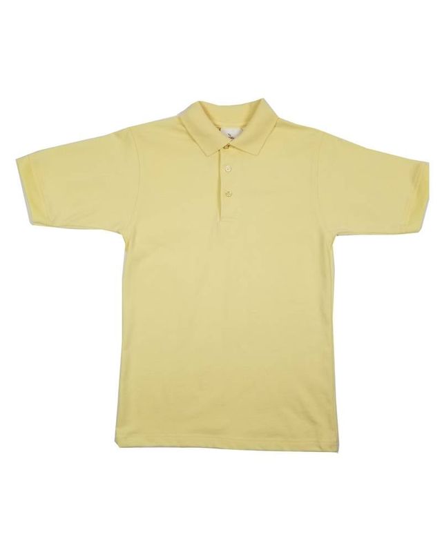 SHORT SLEEVE JERSEY KNIT SHIRT YELLOW