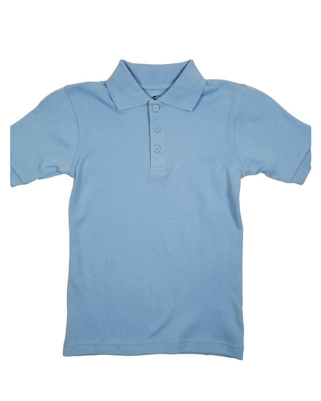 CLASSROOM SHORT SLEEVE POLO LT BLUE
