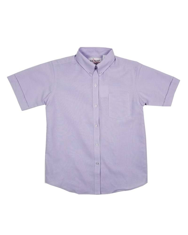 GIRLS/LADIES SS PURPLE OXFORD BLOUSE