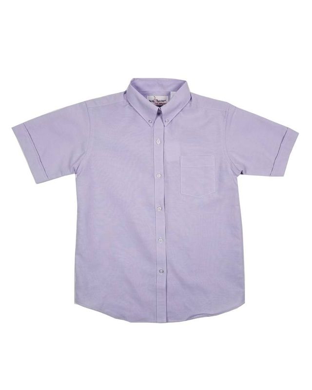 GIRLS/LADIES SS PURPLE OXFORD BLOUSE