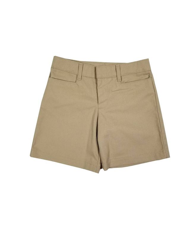 GIRL/LADIES FLAT FRONT SHORT KHAKI 