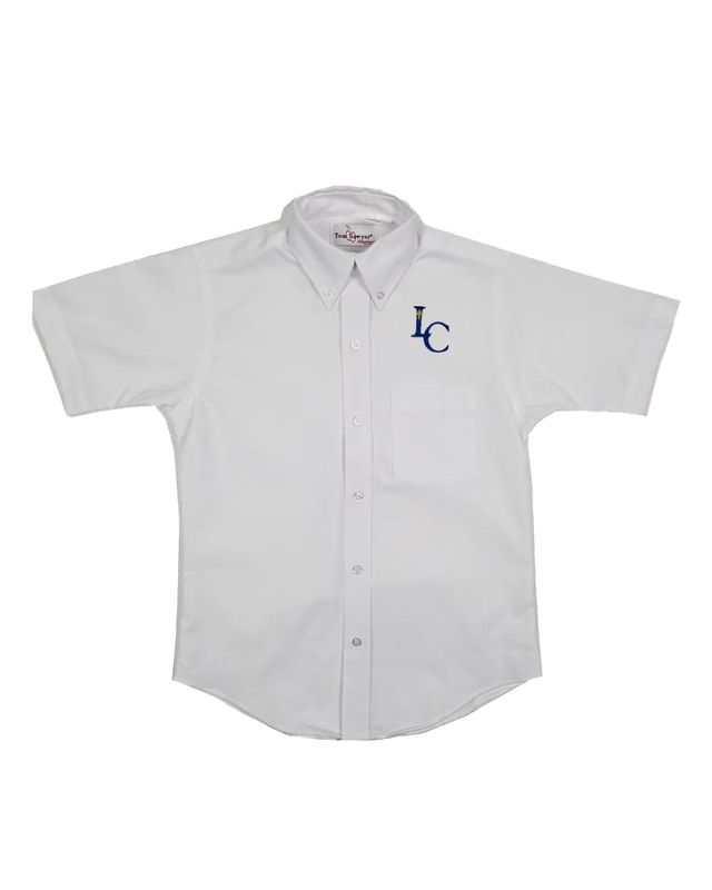 LEHMAN CATHOLIC MENS SHORT SLEEVE OXFORD