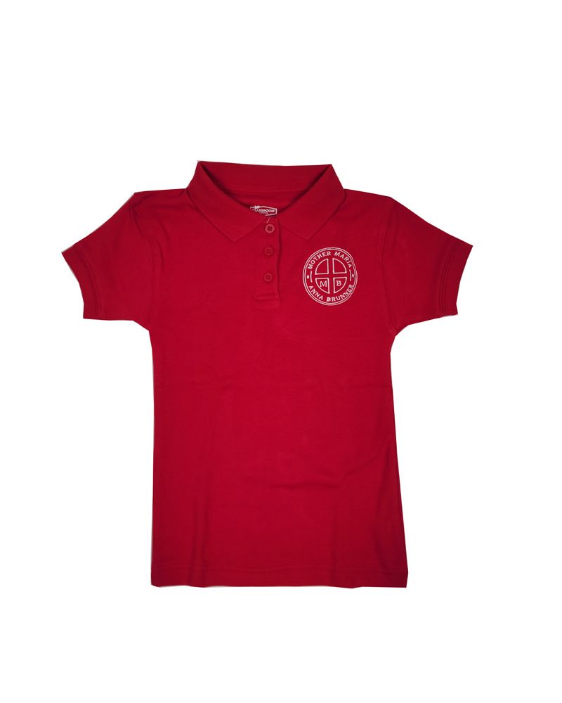 BRUNNER CATHOLIC GIRLS JERSEY SS KNIT SHIRT