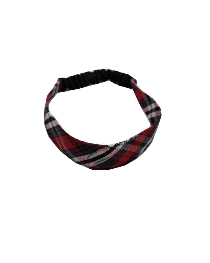  HAIR ACCESSORIES PLAID 69, Color: *ELASTIC HEADBAND*