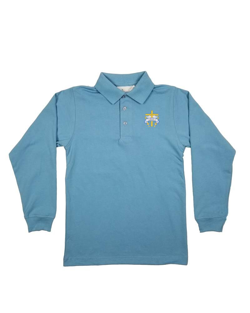 HOLY ANGELS  JERSEY LONG SLEEVE SHIRT BLUE , Size: Youth XS