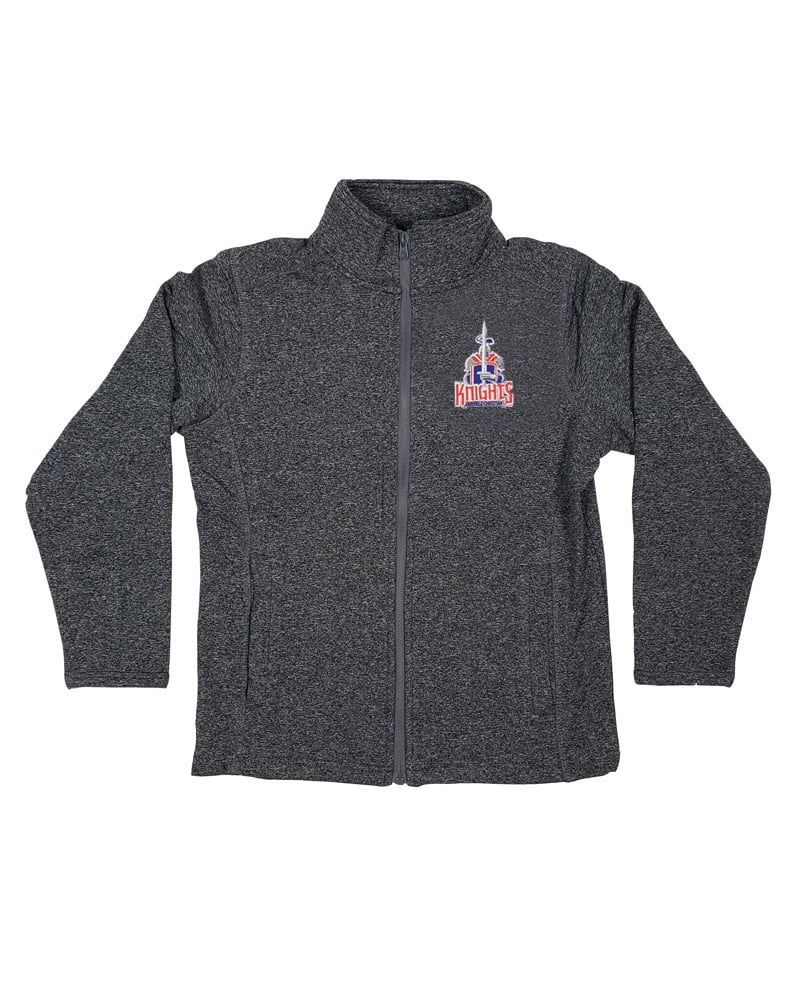 FAIRFIELD CHRISTIAN FULL ZIP DRY FIT  JACKET, Color: GRAY, Size: Youth XS