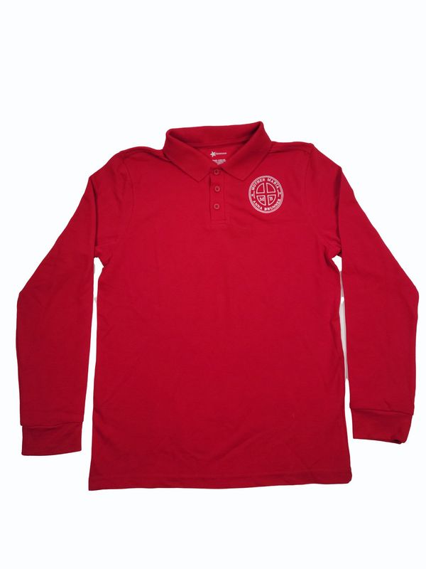 BRUNNER CATHOLIC PIQUE LS KNIT SHIRT