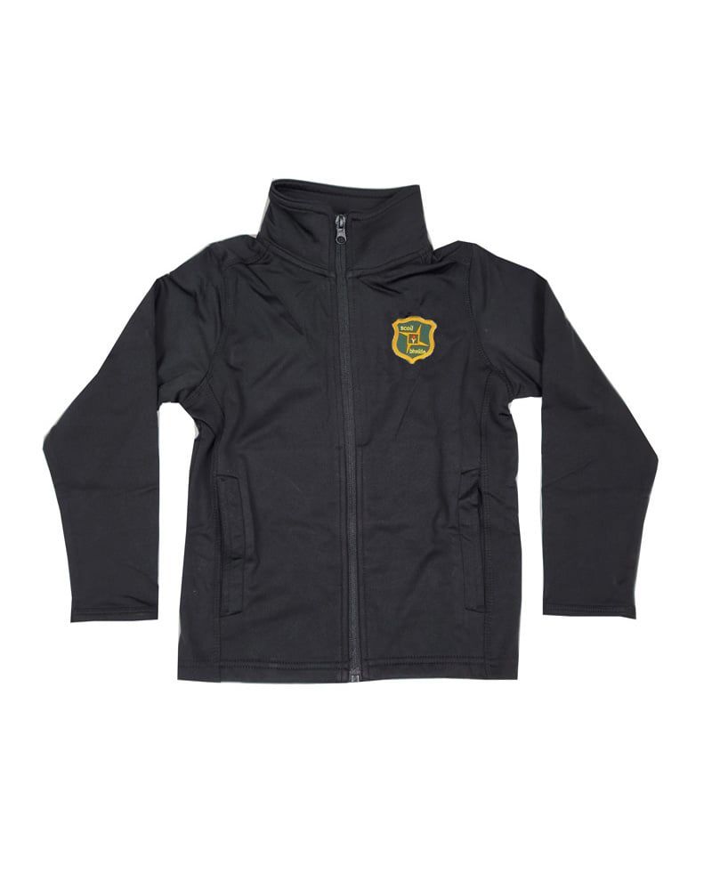 ST BRIGID FULL ZIP DRY FIT  JACKET, Color: BLACK, Size: Youth XXS