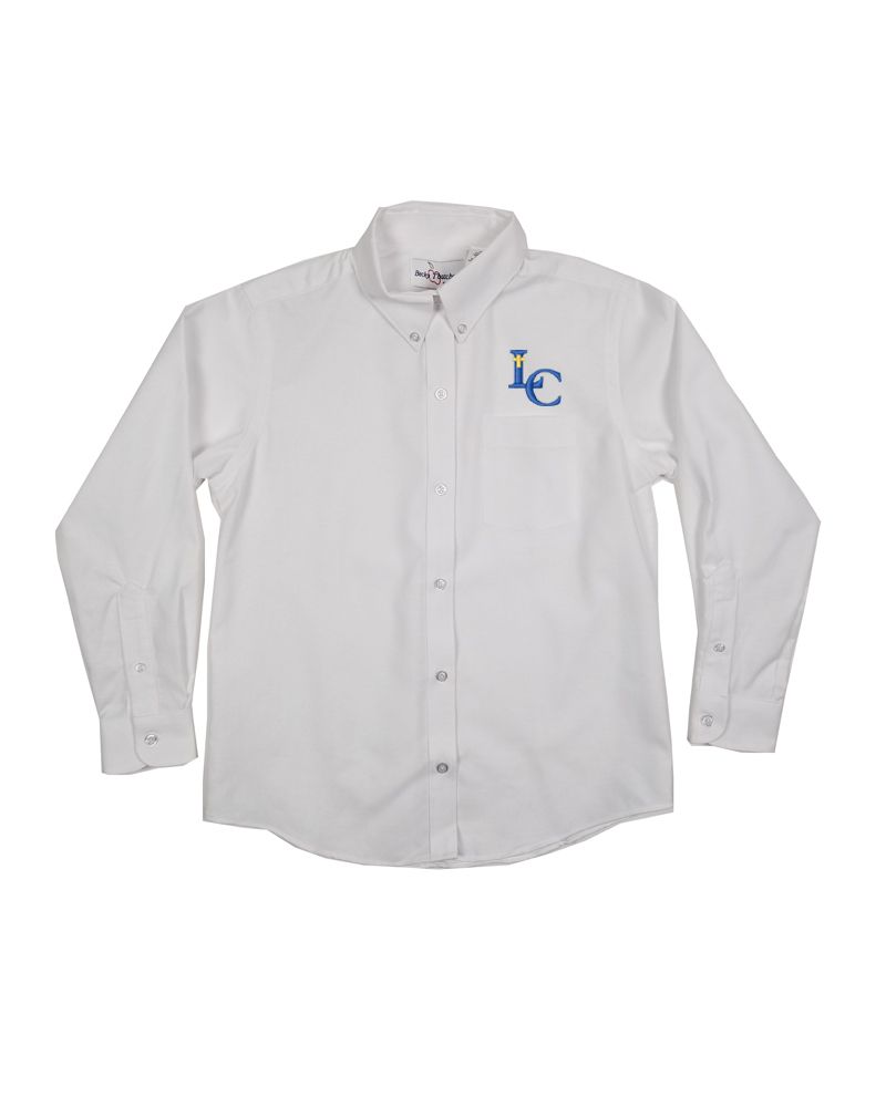LEHMAN CATHOLIC LADIES LONG SLEEVE OXFORD
