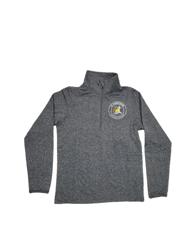ST. CHRISTOPHER YOUTH/ADULT 1/4 ZIP DRY FIT PULLOVER GRANDVIEW