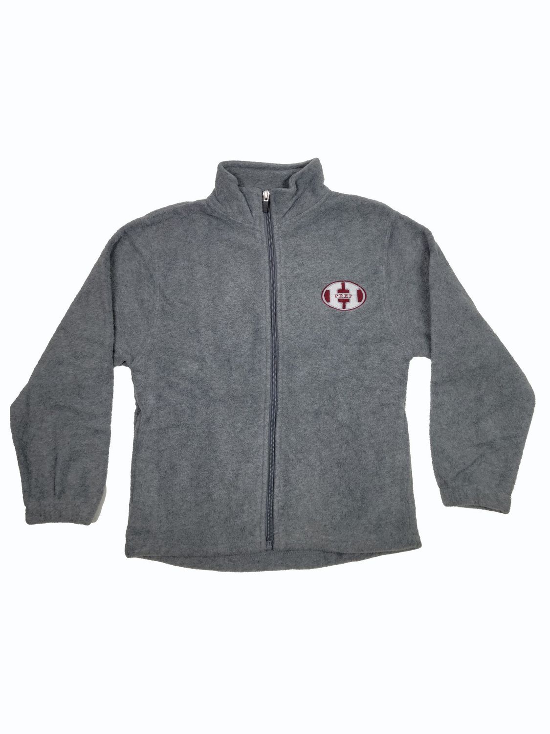 HARVEST PREP  FULL-ZIP FLEECE, Color: GRAY, Size: Youth XS