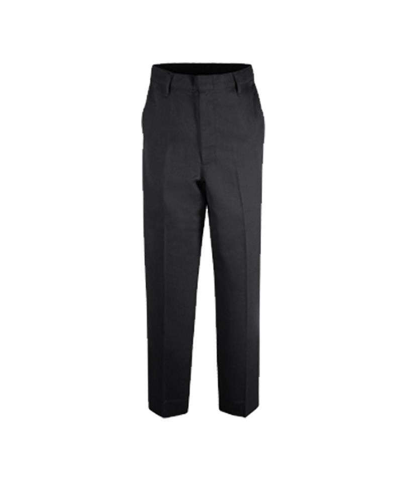  BOYS/MENS FLAT FRONT PERFORMANCE PANTS BLACK