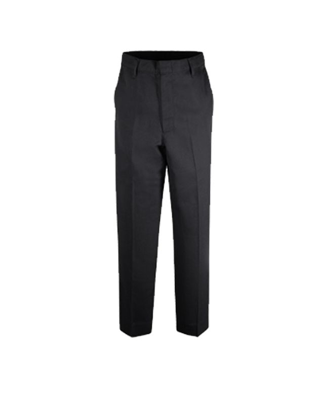  BOYS/MENS FLAT FRONT PERFORMANCE PANTS BLACK