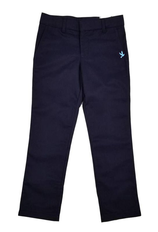 CRISTO REY GIRLS/LADIES FLAT FRONT PANTS NAVY