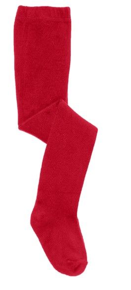 Girls Tights, Color: Opaque Red, Size: Youth 4-6