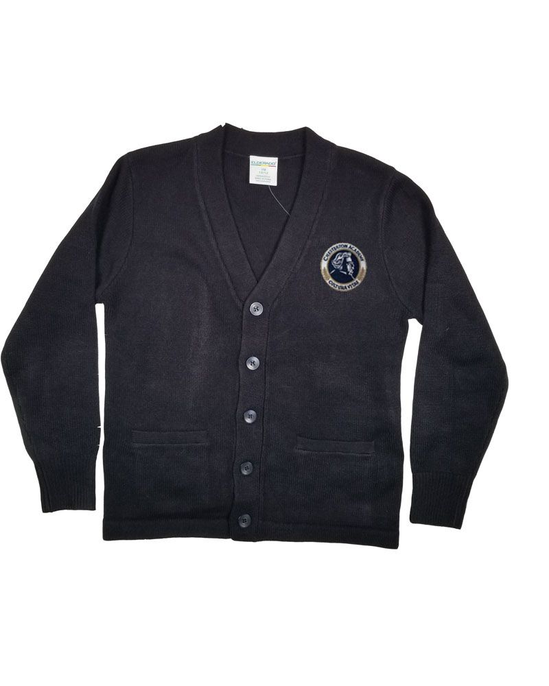 CHESTERTON FINDLAY V-NECK CARDIGAN W/ POCKET NAVY