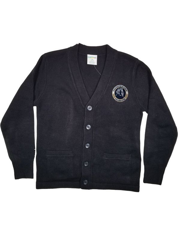 CHESTERTON FINDLAY V-NECK CARDIGAN W/ POCKET NAVY