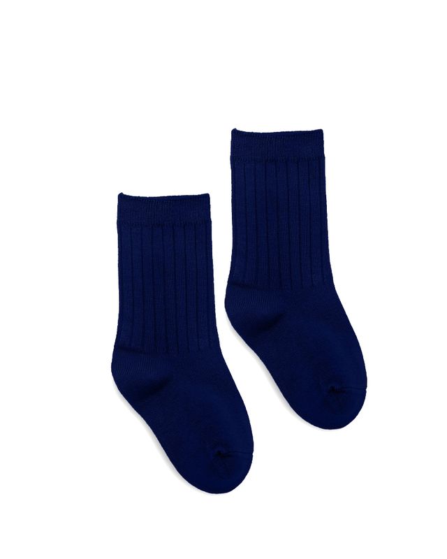 RIBBED CREW SOCKS